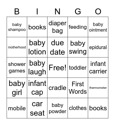 Bingo! Bingo Card