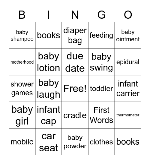 Bingo! Bingo Card