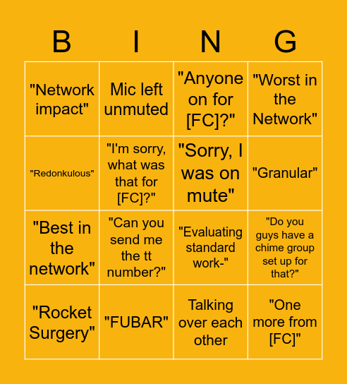 Flannery Region 4x4 Bingo Card
