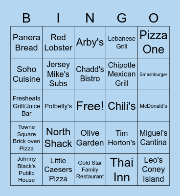 Rochester Hills District 4 Bingo Card