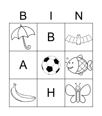 Sight Words Bingo Card