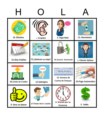 Loteria Bingo Card