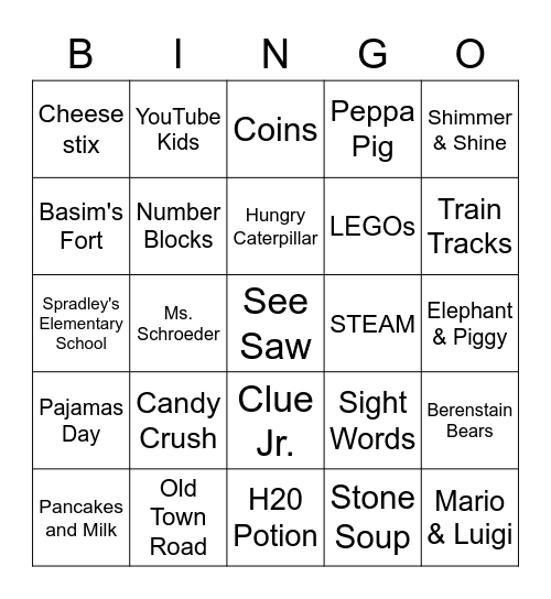 Basim Bingo Card