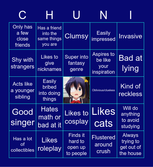 RIKKA TAKANASHI Bingo Card