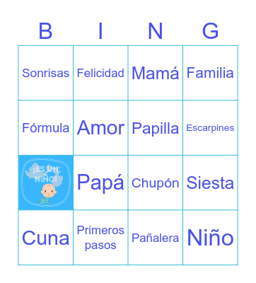 Baby Shower Bingo Card