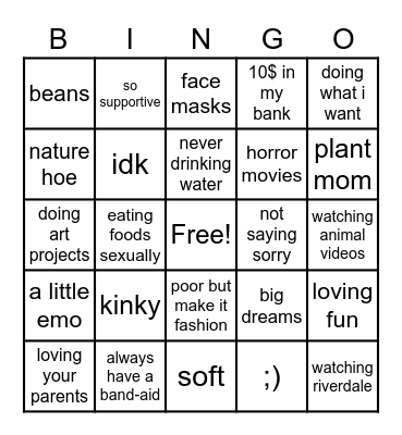 air sign bingo Card