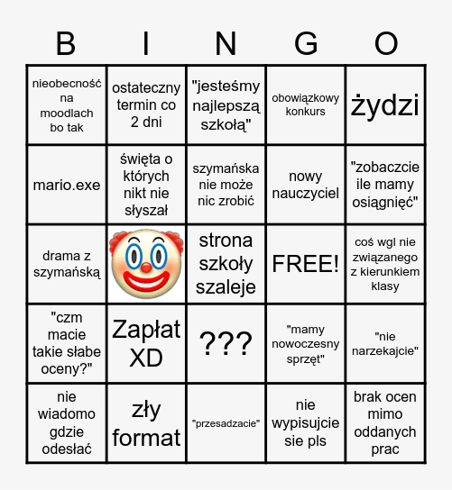Anders Bingo Card