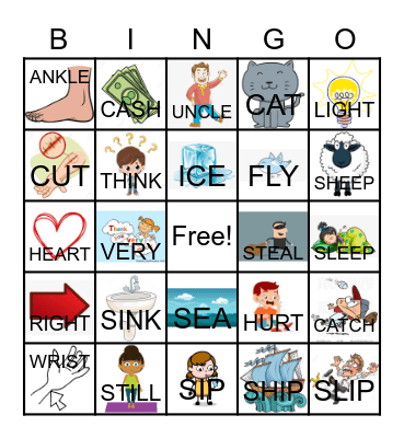 Pairs Bingo Card