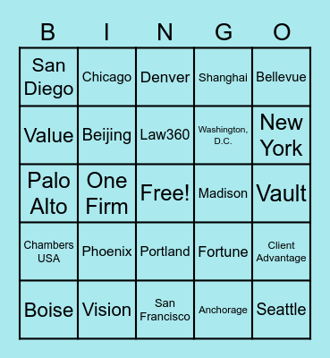 Marketing United - BYOB Break BINGO Card