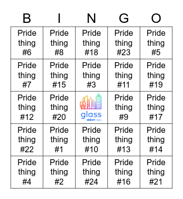 pride bingo Card