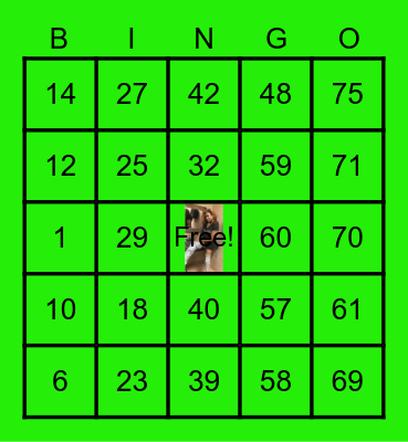 GELLY'$ BINGO Card