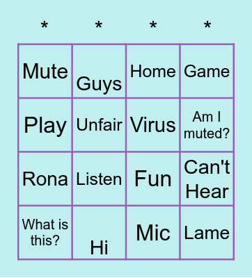 KBS Lyme Bingo Card
