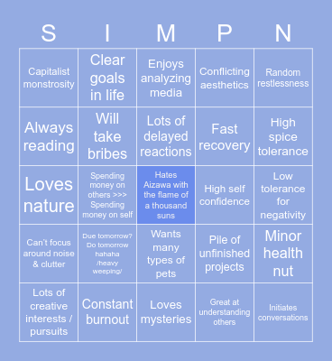 Bingo Card