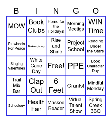 MKB 2019-2020 Bingo Card