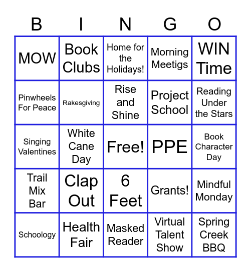 MKB 2019-2020 Bingo Card