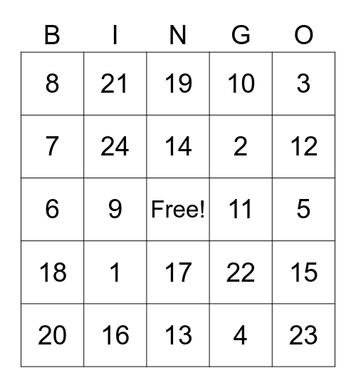 ZOOM LIFE Bingo Card