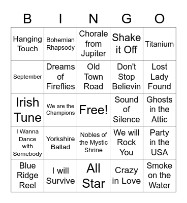 8th grade Bingo Card