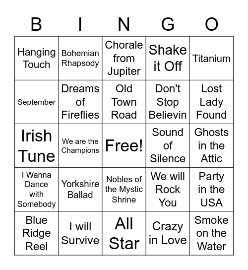 8th grade Bingo Card