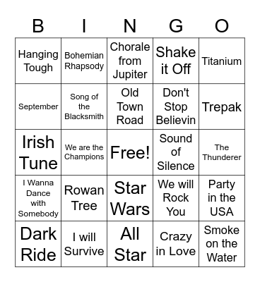 7th grade Bingo Card