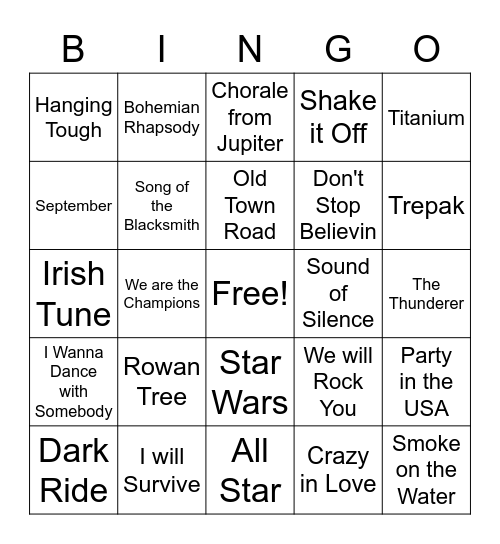 7th grade Bingo Card