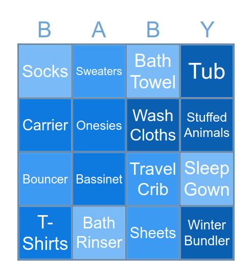Baby Bryden Bingo! Bingo Card