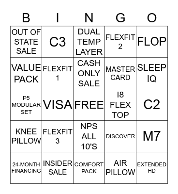STORE 808 BINGO Card