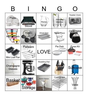 Lillie's Bridal Shower Bingo Card