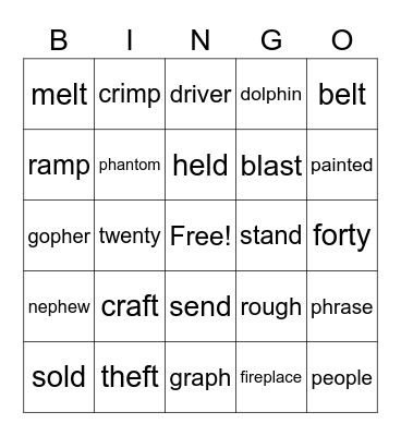 Analee and Ginger Bingo Card