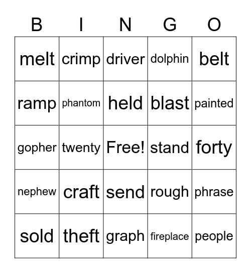 Analee and Ginger Bingo Card
