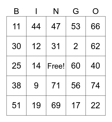 BINGO KA DAY! Bingo Card