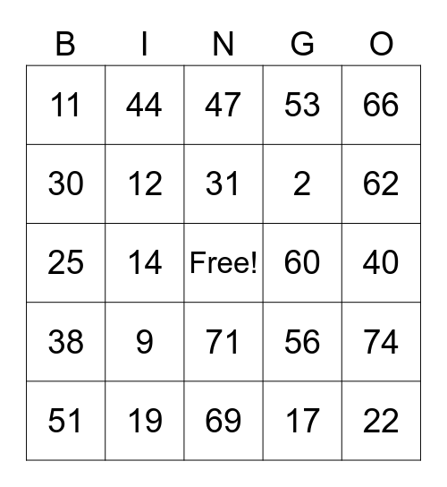 BINGO KA DAY! Bingo Card