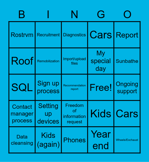 Bullshit Bingo Card