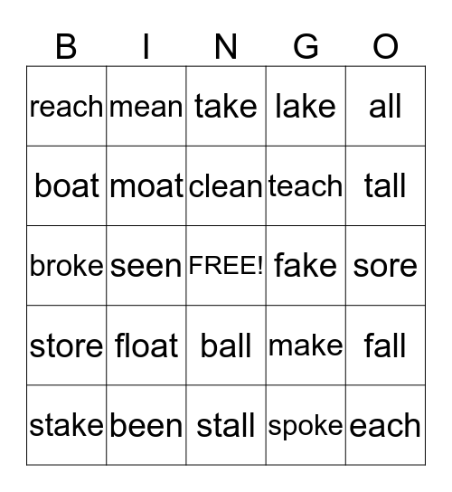 Bingo Card