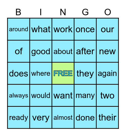 Google Meet BINGO Card