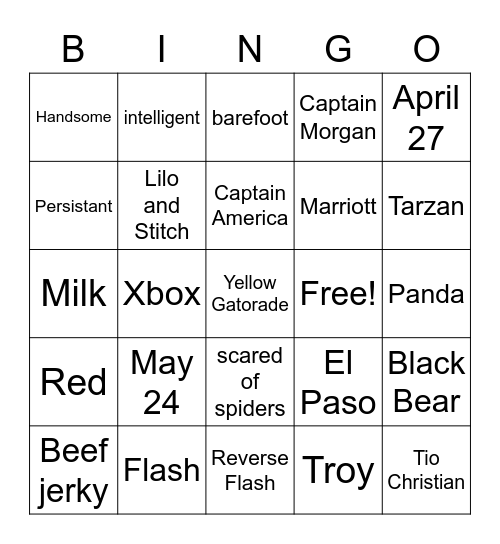 Christians 25! Bingo Card