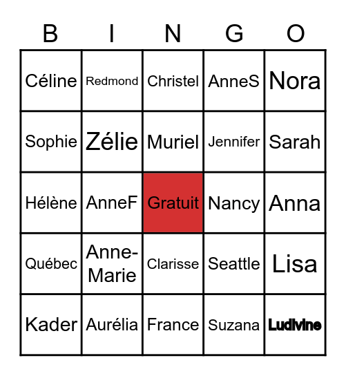EFGS Bingo Card