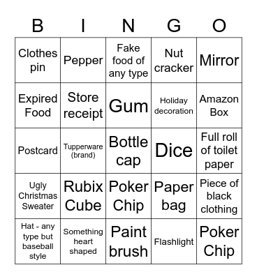 Epic Team Scavenger Hunt - Round 4 Bingo Card