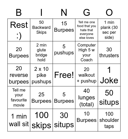 FRIDAY DRYLAND Bingo Card