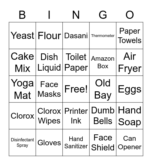 CORE BINGO Card