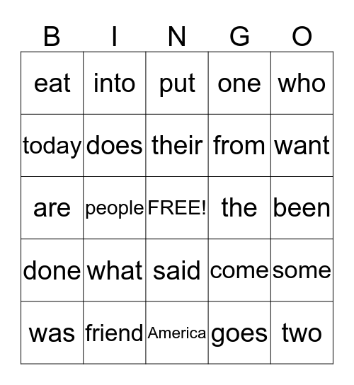 Homework Night Bingo! Bingo Card