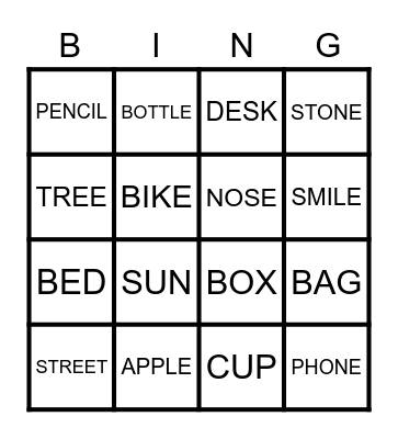1ST GRADE REVISION BINGO Card