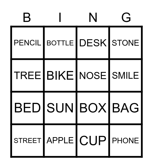 1ST GRADE REVISION BINGO Card