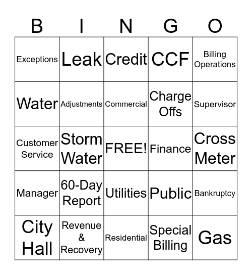 Customer Service Week BINGO Card