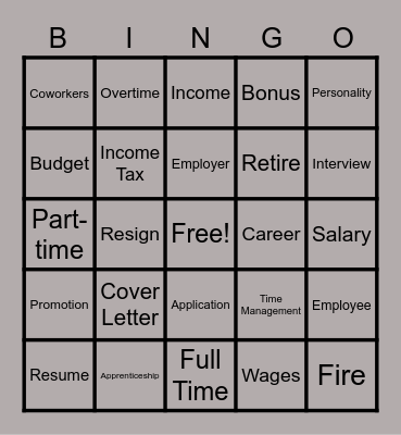 Pre-ETS Bingo!!! Bingo Card