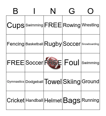 SPORTS Bingo Card