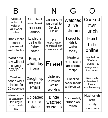 GSC BINGO Card
