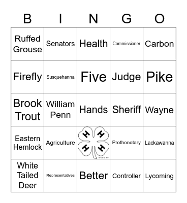 4-H Bingo Card