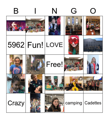 Troop 5962 Quarentine BINGO Card