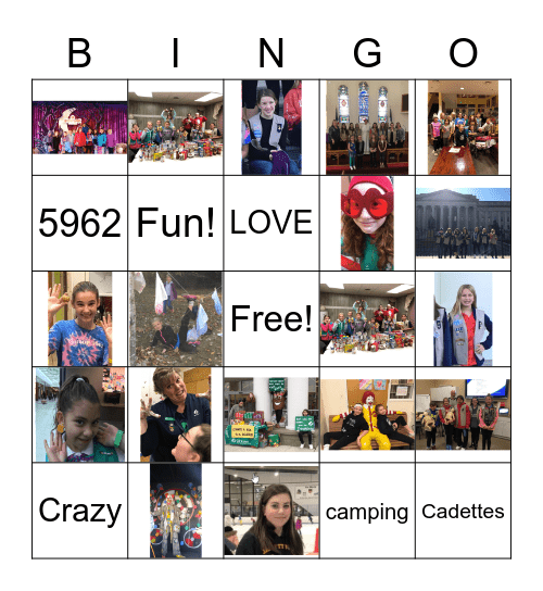 Troop 5962 Quarentine BINGO Card