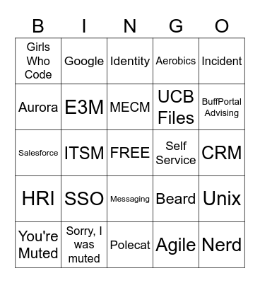 Get to Know OIT ES Bingo Card